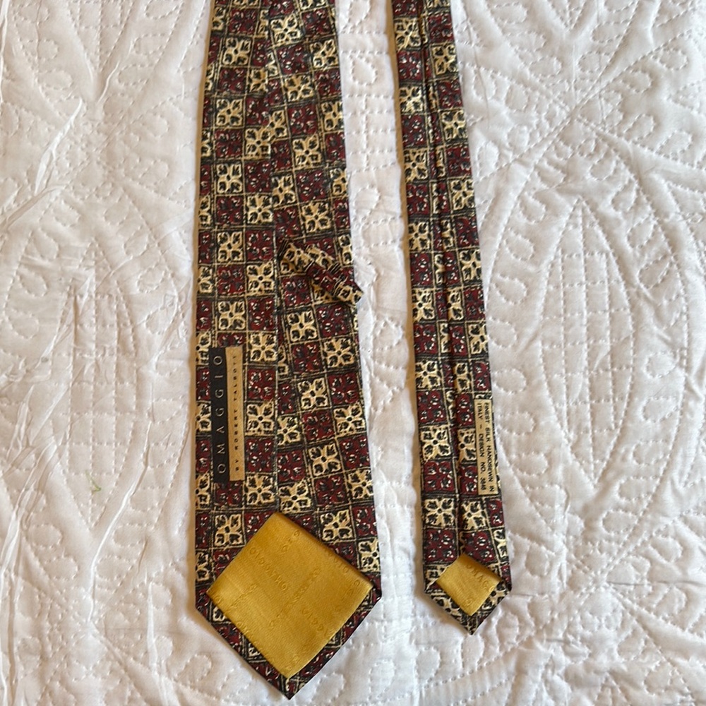 Robert Talbott Brown And Cream Patterned Tie - image 3